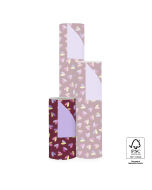 P15.194.030 Inpakpapier - Hearts Duo Beet Red - Lilac