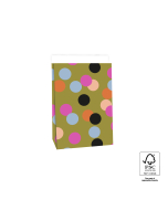 P44.064.017 Blokbodemzakken - Big Confetti Olive - 17 x 10 x 25 cm