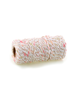 P60.125.100 Touw - Twist Fluffy - White/Pink/Gold