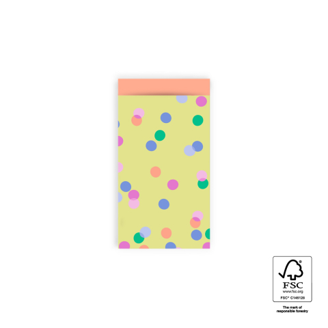 P43.232.007 Bags - Party Confetti Yellow - Salmon