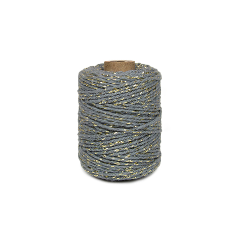 P60.083.050 Touw - Twist - Grey / Gold