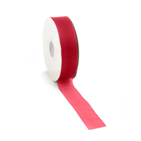 P61.303.050 Lint - Organza Deep Red