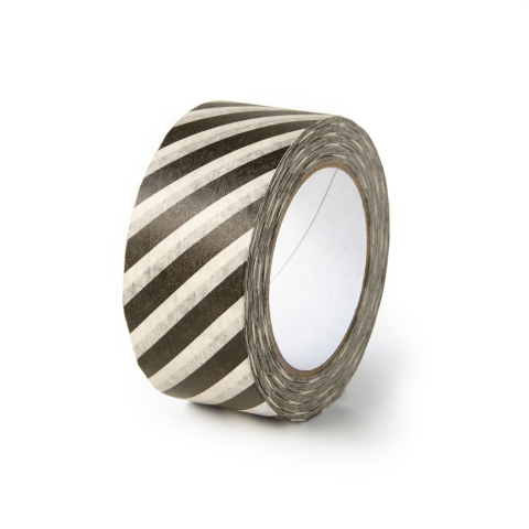 P63.049.050 Paper Tape - Stripes - Black