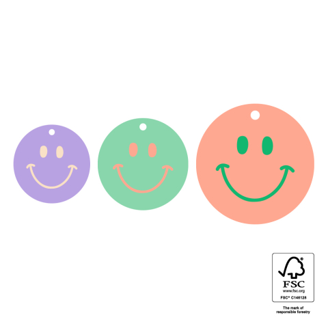 P72.112.075 Gift Tags-MultiSizes-SmileyHappy(S-M-L)