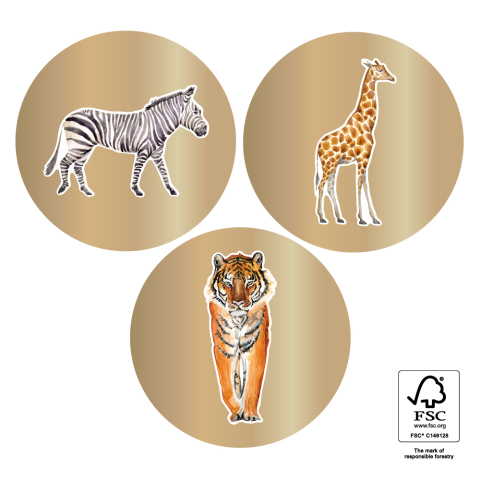 P74.151.250 Stickers Multi - Jungle Gold