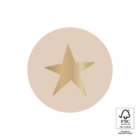 P74.217.250 Stickers - Star Gold - Beige