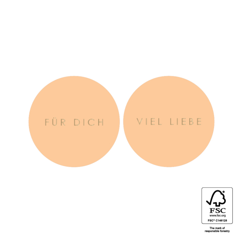 P74.368.250 Stickers Duo - Text (DE) Gold - Misty Orange