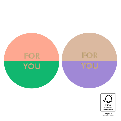 P74.399.250 Stickers Duo - For You Split Gold