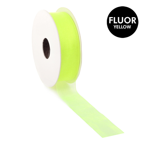 Ruban - Organza Fluor Yellow