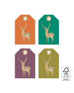 P72.111.075 Cadeaulabel Multi - Reindeer Gold