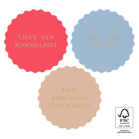 P39.136.250 Sint Stickers Multi - Liefs Goud