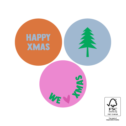 P39.142.250 X-mas Stickers Multi - Happy Colours