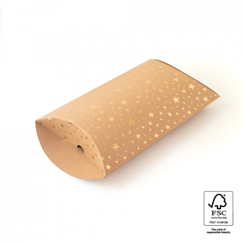 P47.101.033 Pillow boxes - Medium - Craft Golden Stars 