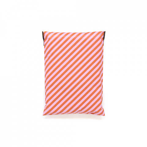 P49.007.035 Verzendzakken Recycled S - Stripe Coral/Pink - 25 x 35 cm