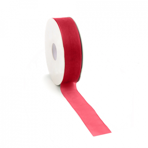 P61.303.050 Lint - Organza Deep Red